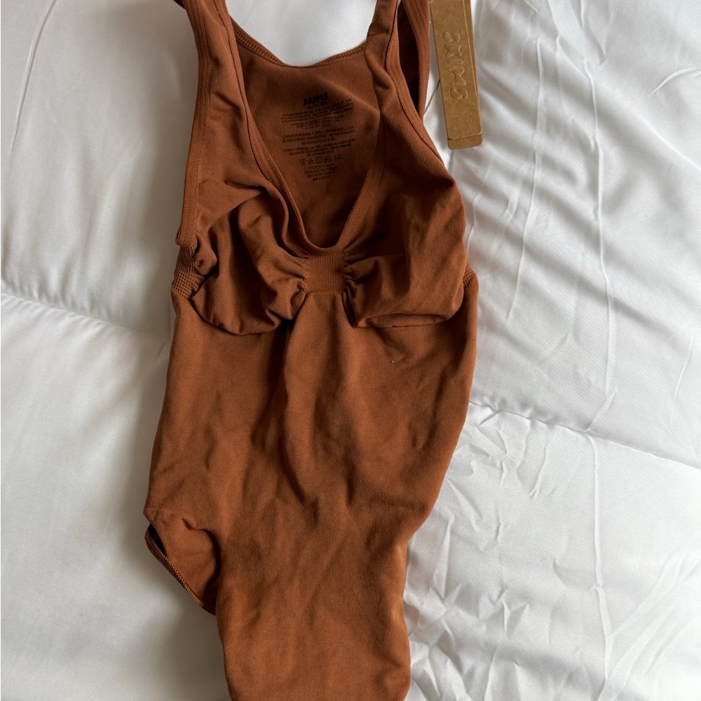 SKIMS Rust Bodysuit